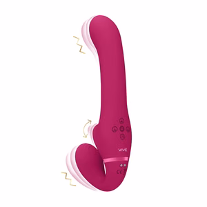 Ai - Dual Vibrating  Air Wave Tickler Strapless Strapon