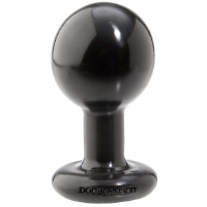 The Classic - Round Butt Plug - Medium - Black