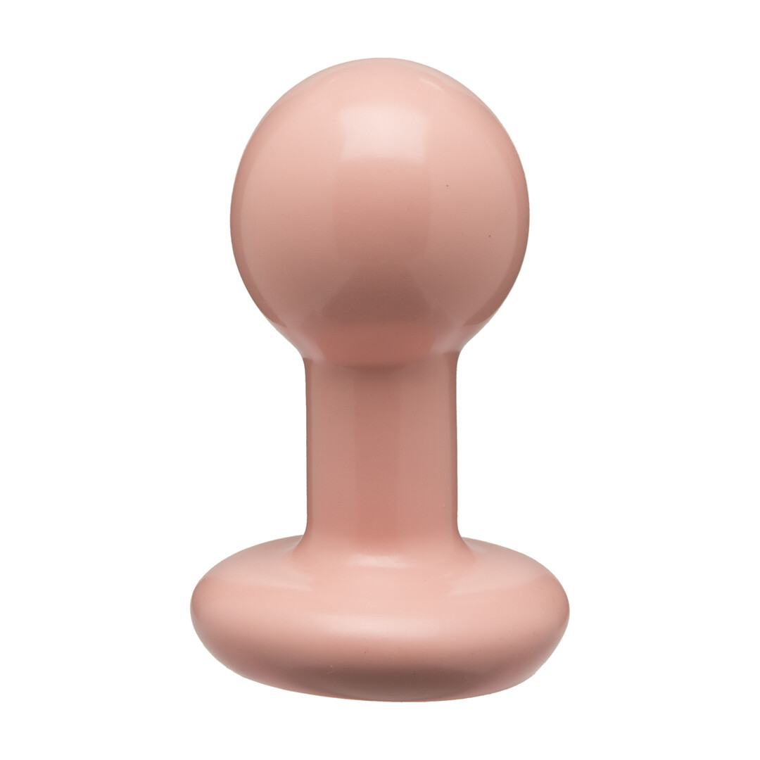The Classic - Round Butt Plug - 3 Piece Set - Cream - Image 4