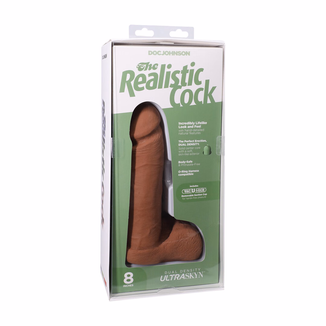 Realistic Cock with Balls – Removable Vac-U-Lock Suction Cup – ULTRASKYN – 8 / 21 cm – Caramel – 2 Realistic Cock with Balls - Removable Vac-U-Lock Suction Cup - ULTRASKYN - 8 / 21 cm - Caramel - 2