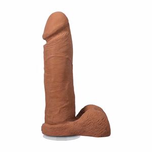 Realistic Cock with Balls - Removable Vac-U-Lock Suction Cup - ULTRASKYN - 8 / 21 cm - Caramel