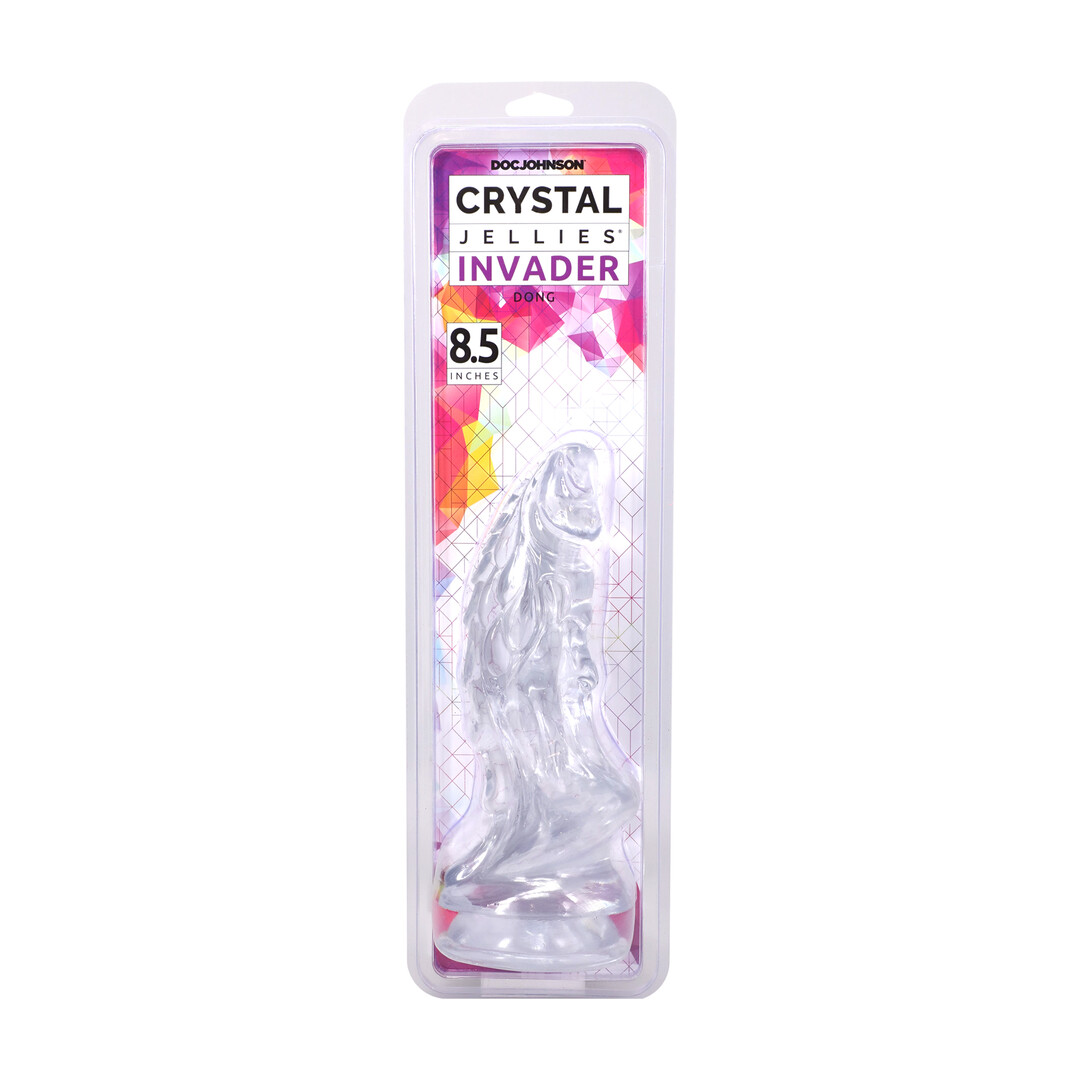 Invader - Fantasy Dildo - 8.5 / 21,6 cm - Clear - Image 2