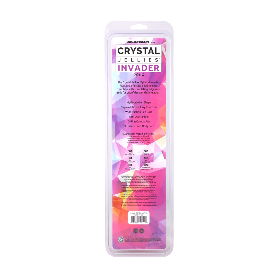 Invader - Fantasy Dildo - 8.5 / 21,6 cm - Pink - Image 3