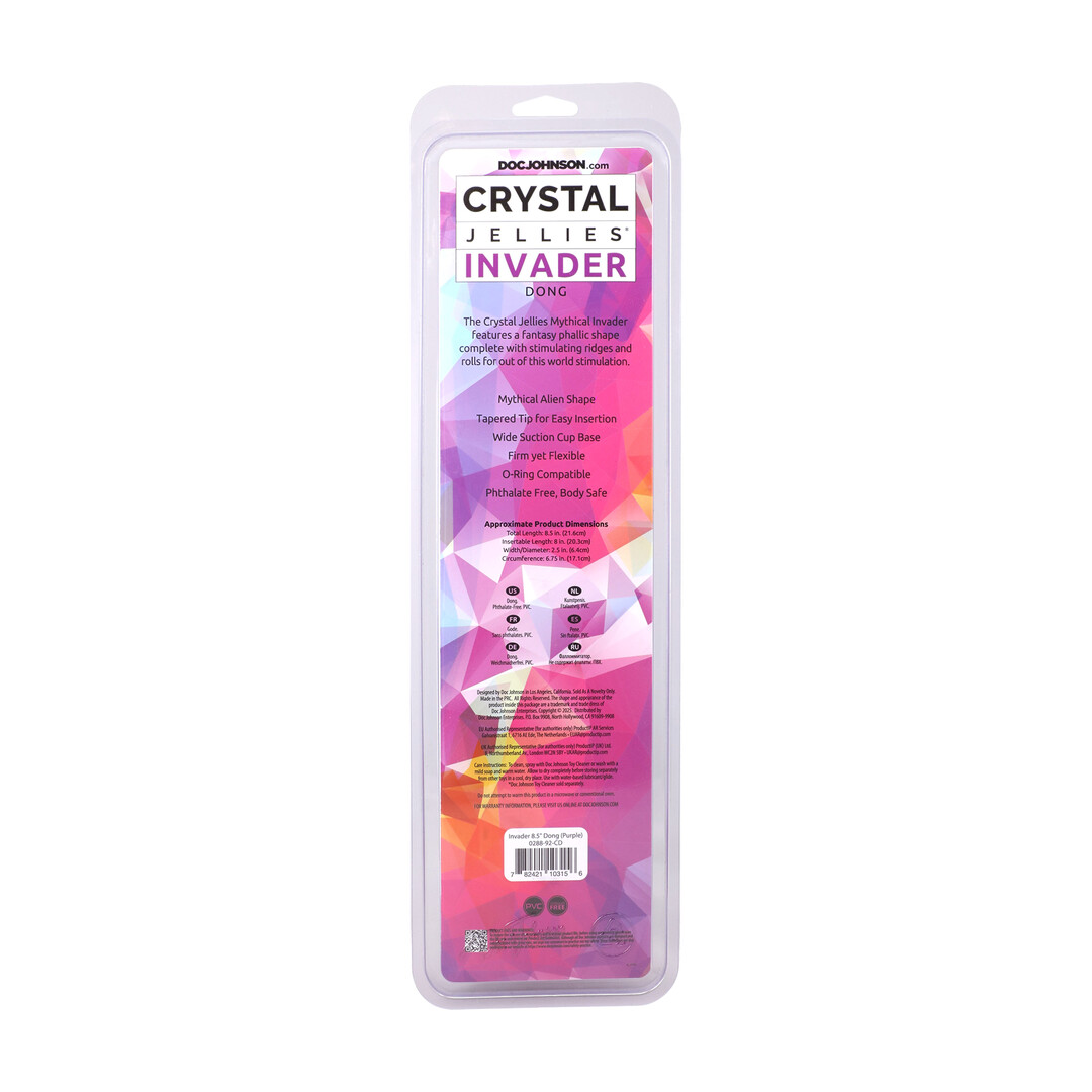 Invader - Fantasy Dildo - 8.5 / 21,6 cm - Purple - Image 3
