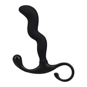 Zig Zag Silicone Prostate Massager - Black