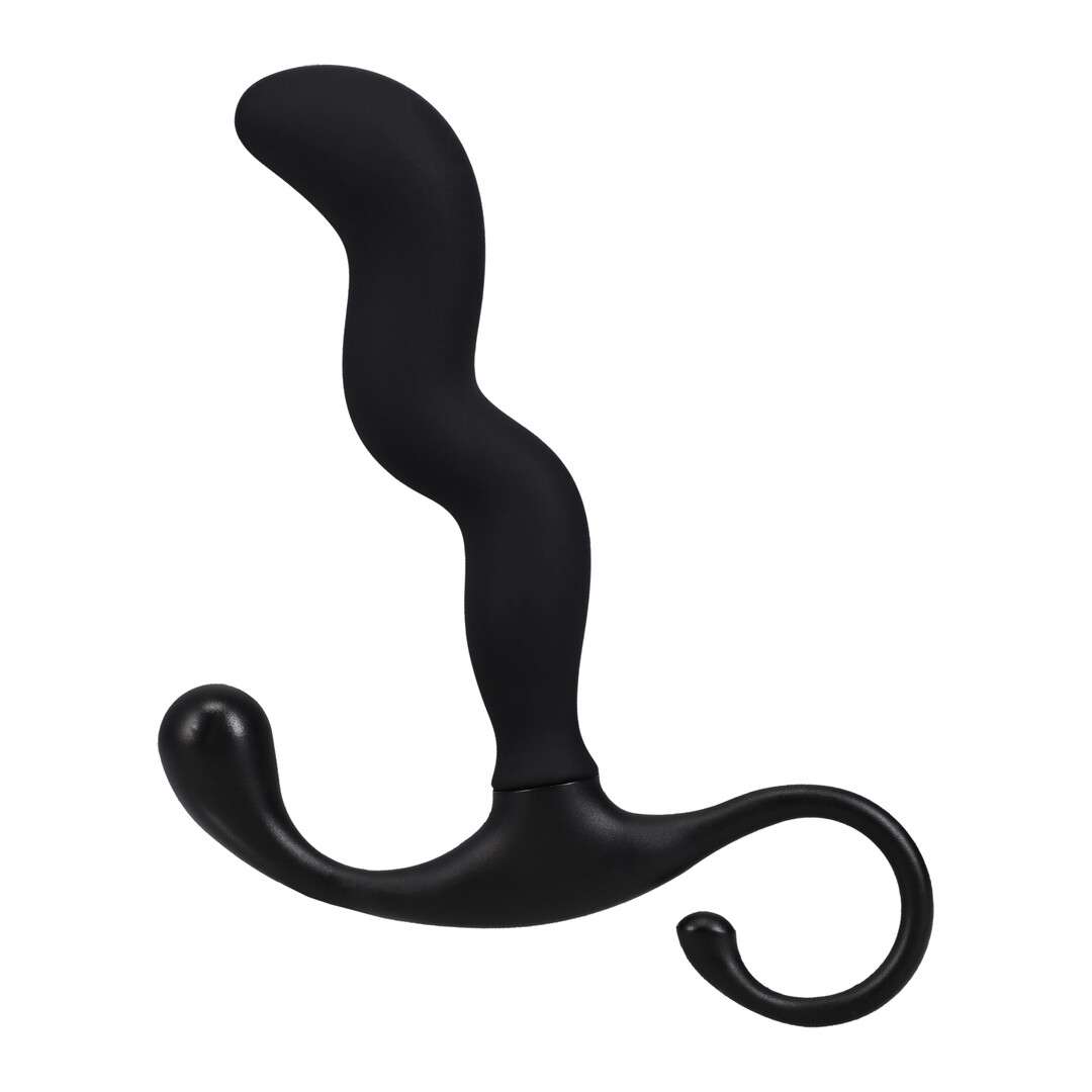 Zig Zag Silicone Prostate Massager - Black