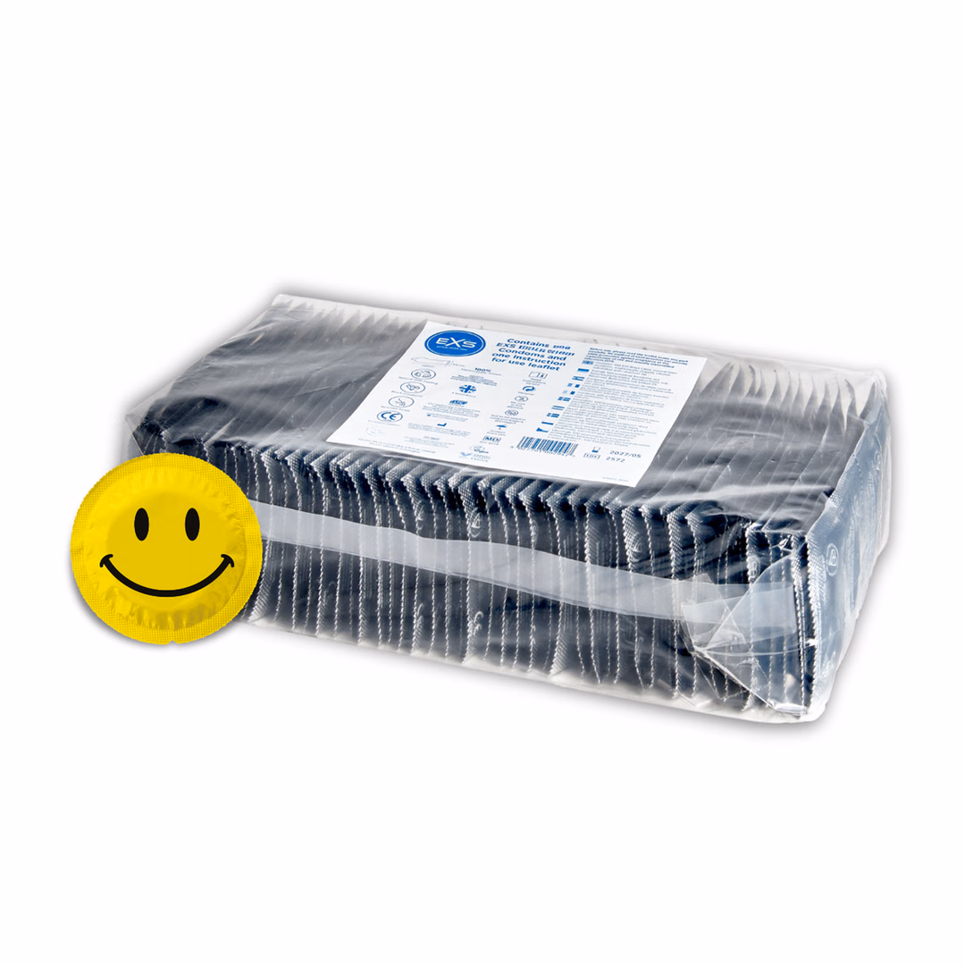 EXS Smiley Face Regular - Condoms - 100 Pieces