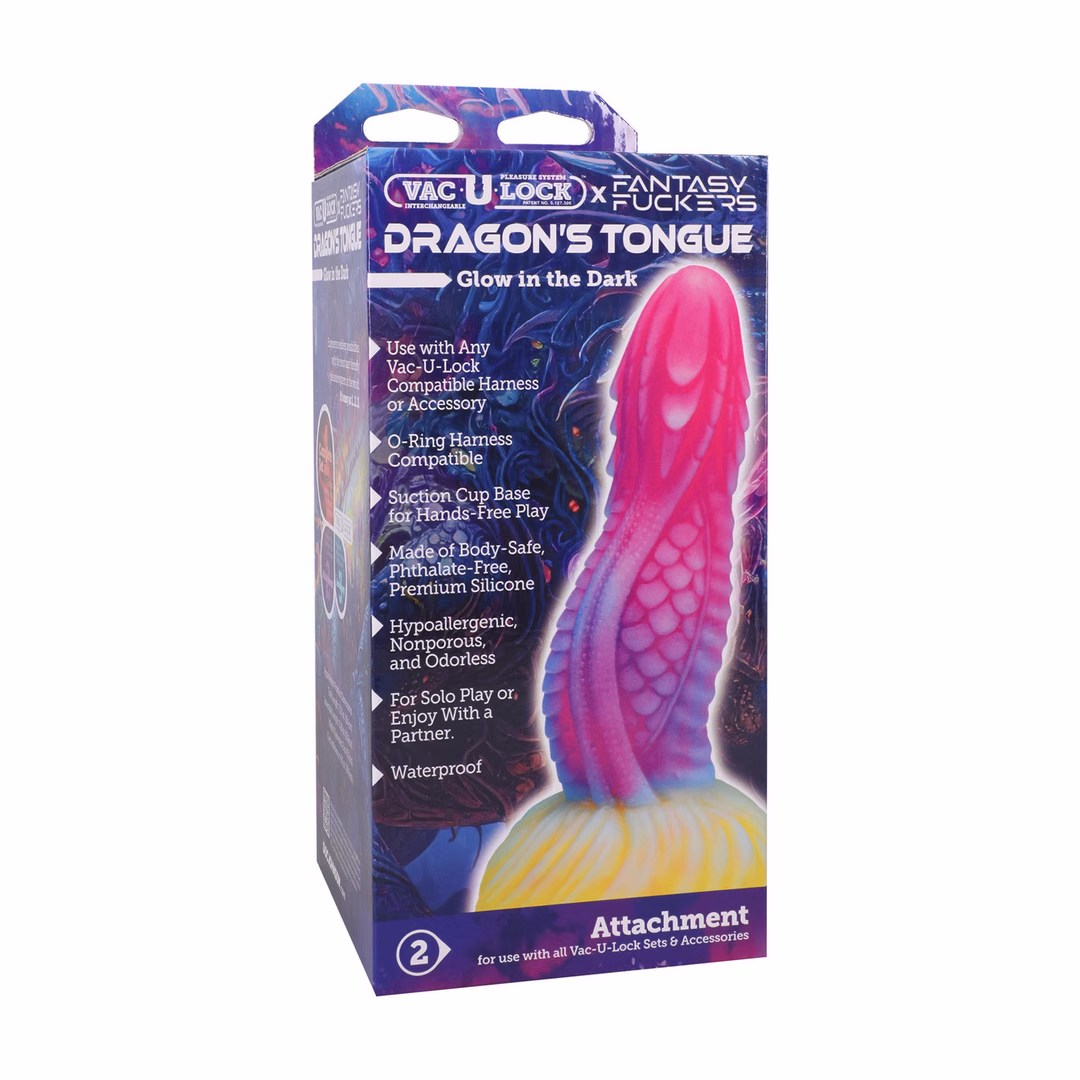 Fantasy Fuckers – Dragon’s Tongue – Glow in the Dark – Multicolor – 2 Fantasy Fuckers - Dragon's Tongue - Glow in the Dark - Multicolor - 2