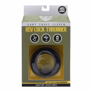 Rev Cock Throbber - Vibrating Cockring - Black - 2