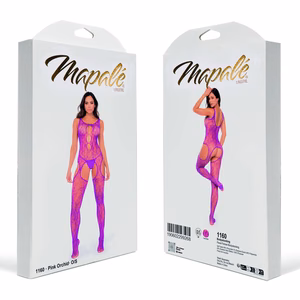 Floral Fishnet Bodystocking – One Size – Pink Orchid – 2 Floral Fishnet Bodystocking - One Size - Pink Orchid - 2