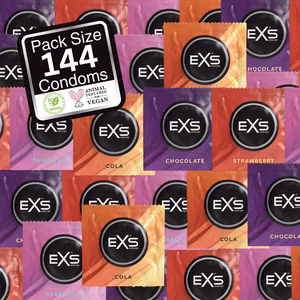 EXS Mixed Flavoured - Condoms - 144 Pieces
