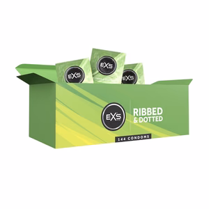 EXS Ribbed and Dotted - Condoms - 144 Pieces
