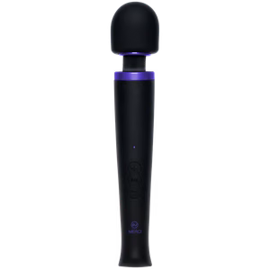 Rechargeable Power Wand - Ultra-Powerful Silicone Wand Massager - Black