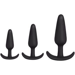 Tush Trainer - 3 Piece Silicone Set - Black