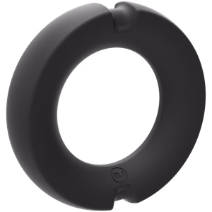 The Paradox - Silicone/Metal Cock Ring - 50mm - Black