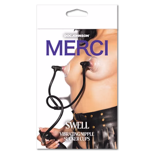 Swell - Auto Vibrating Nipple Sucker Cups - Black/Violet - 2