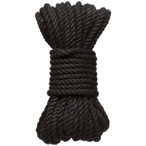 Bind and Tie - 6mm Hemp Bondage Rope - 30 ft - Black