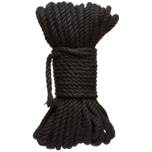 Bind and Tie - 6mm Hemp Bondage Rope - 50 ft - Black