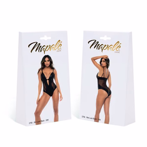 Fenna - Bodysuit - S/M - Wet Look Black - 2