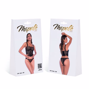 Mesh Two Piece Set - S/M - Black - 2