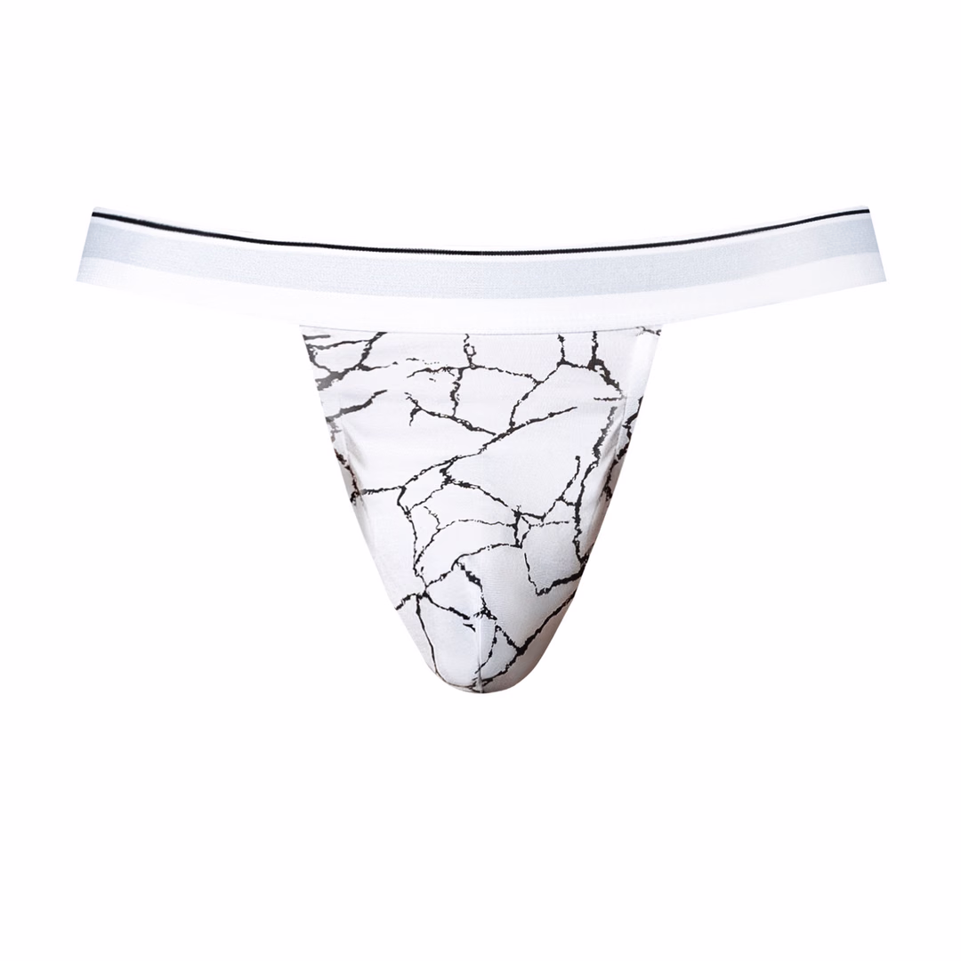 Jock - S/M - White Marble - 4