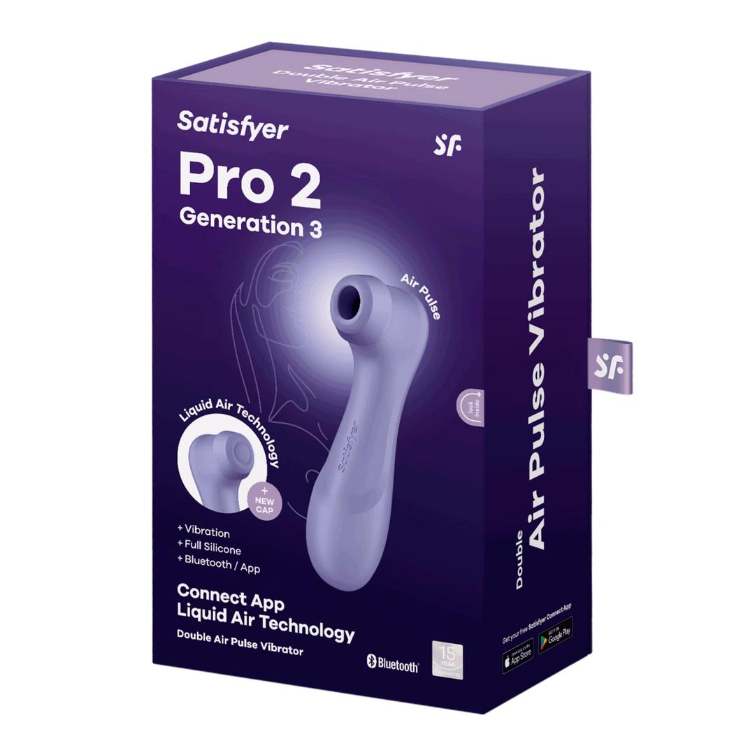 Pro 2 Generation 3 - Double Air Pulse Vibrator - Liquid Air and Connect App - Lila - 2
