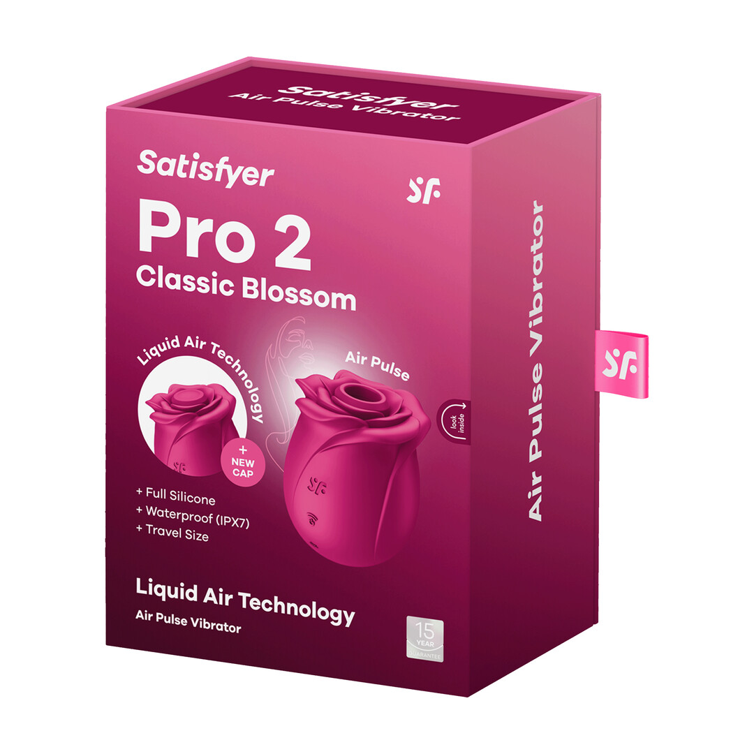 Pro 2 - Classic Blossom - Air Pulse Vibrator - Red - Image 2