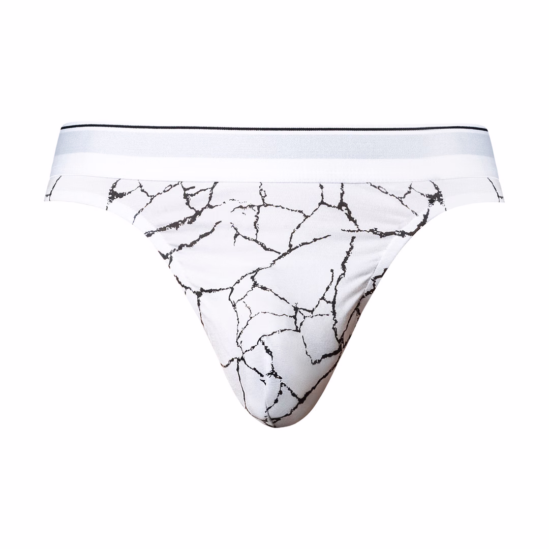 Thong - L/XL - White Marble - 3