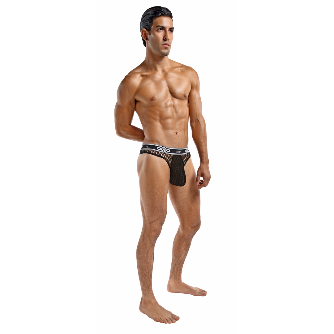 Lo Rise Thong - S/M - Black - 3