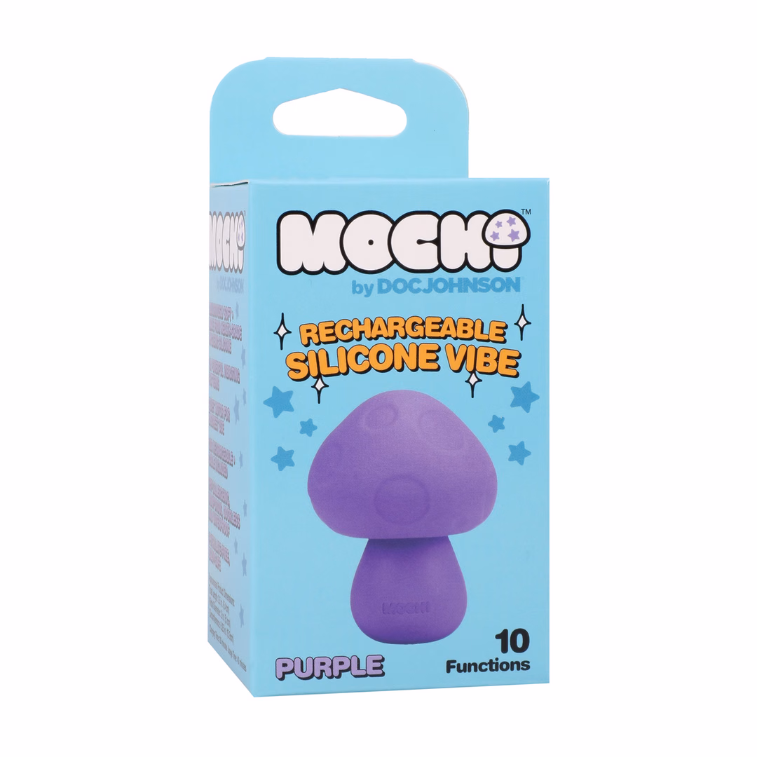Mushroom Vibe - Rechargeable Silicone Vibrator - Purple - 2