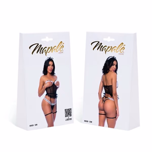Costume French Maid - Bustier Set - S/M - Black - 2