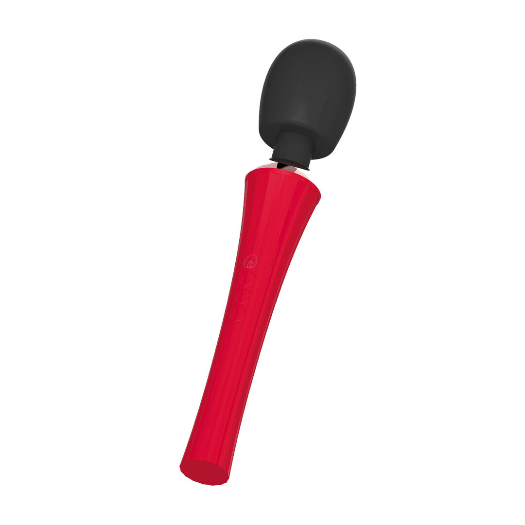 The King - Powerfull Wand Vibrator - Red/Black - Image 3