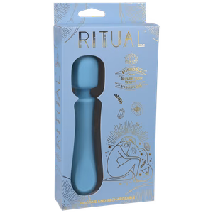 Euphoria - Rechargeable Silicone Wand Vibe - Blue - 2