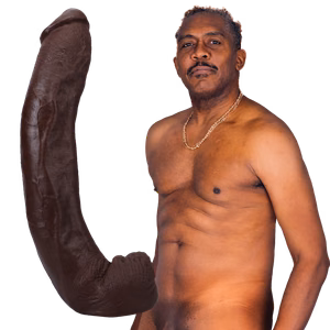 Dredd - Realistic ULTRASKYN Dildo - 13.5 / 34 cm - Chocolate