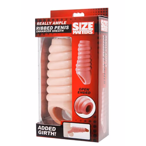 Really Spacious Ribbed Penis Enlargement Sleeve - 2