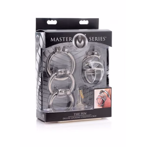 The Pen Deluxe - Lockable Chastity Cage - 2
