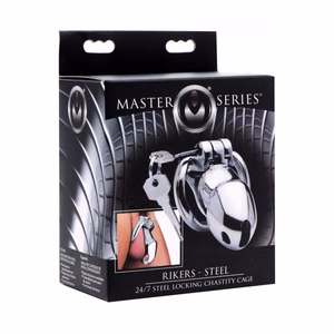 Rikers 24-7 - Stainless Steel Locking Chastity Cage - 2