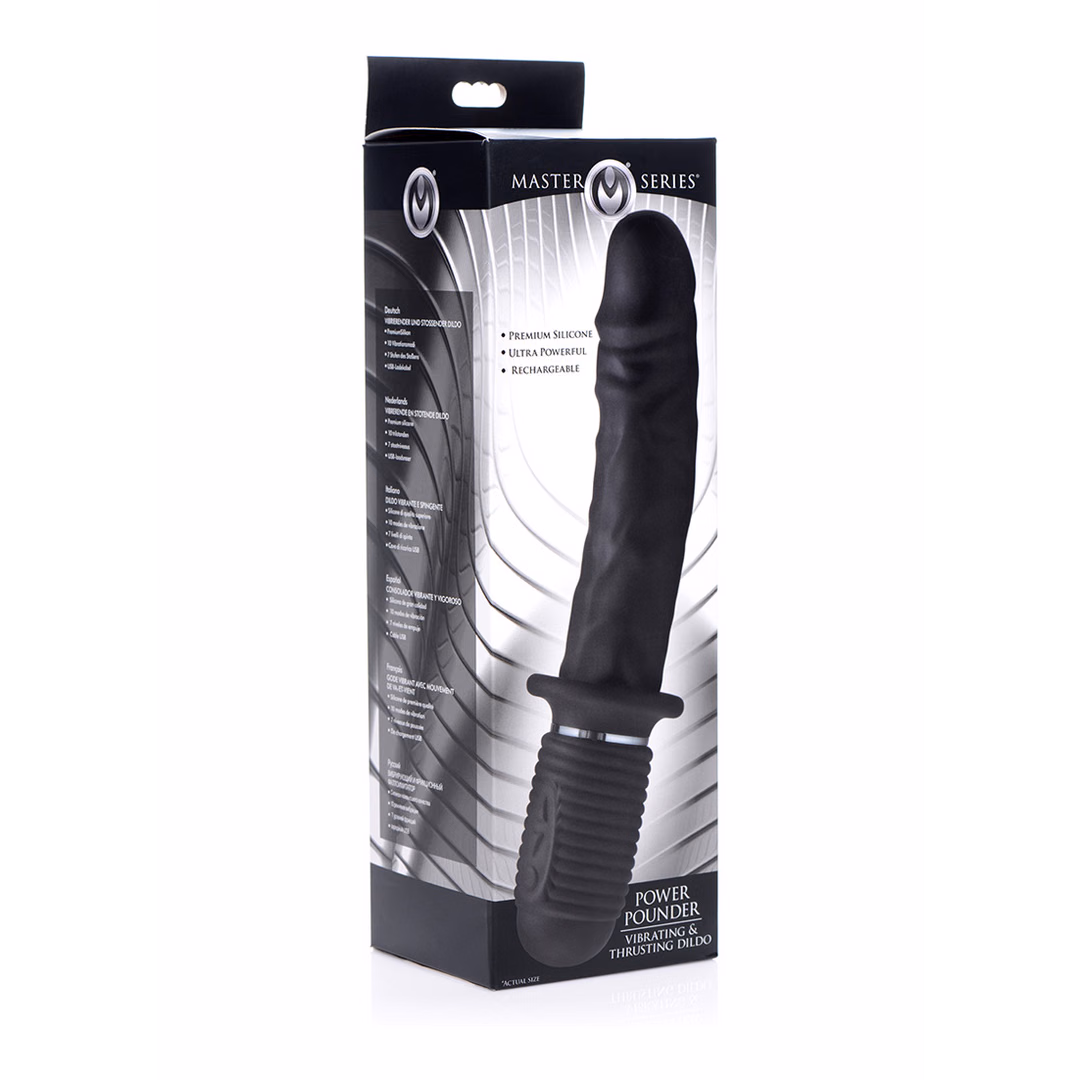 Power Pounder - Vibrating and Thrusting Silicone Dildo - 2