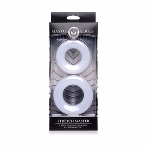Stretch Master - 2-Piece Silicone Anal Ring Set - 2