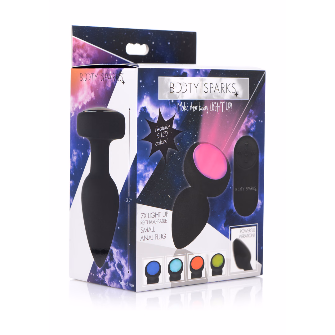 Silicone Vibrating LED Plug – Small – 2 Silicone Vibrating LED Plug - Small - 2