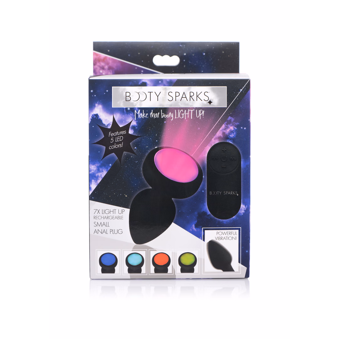 Silicone Vibrating LED Plug - Small - 3