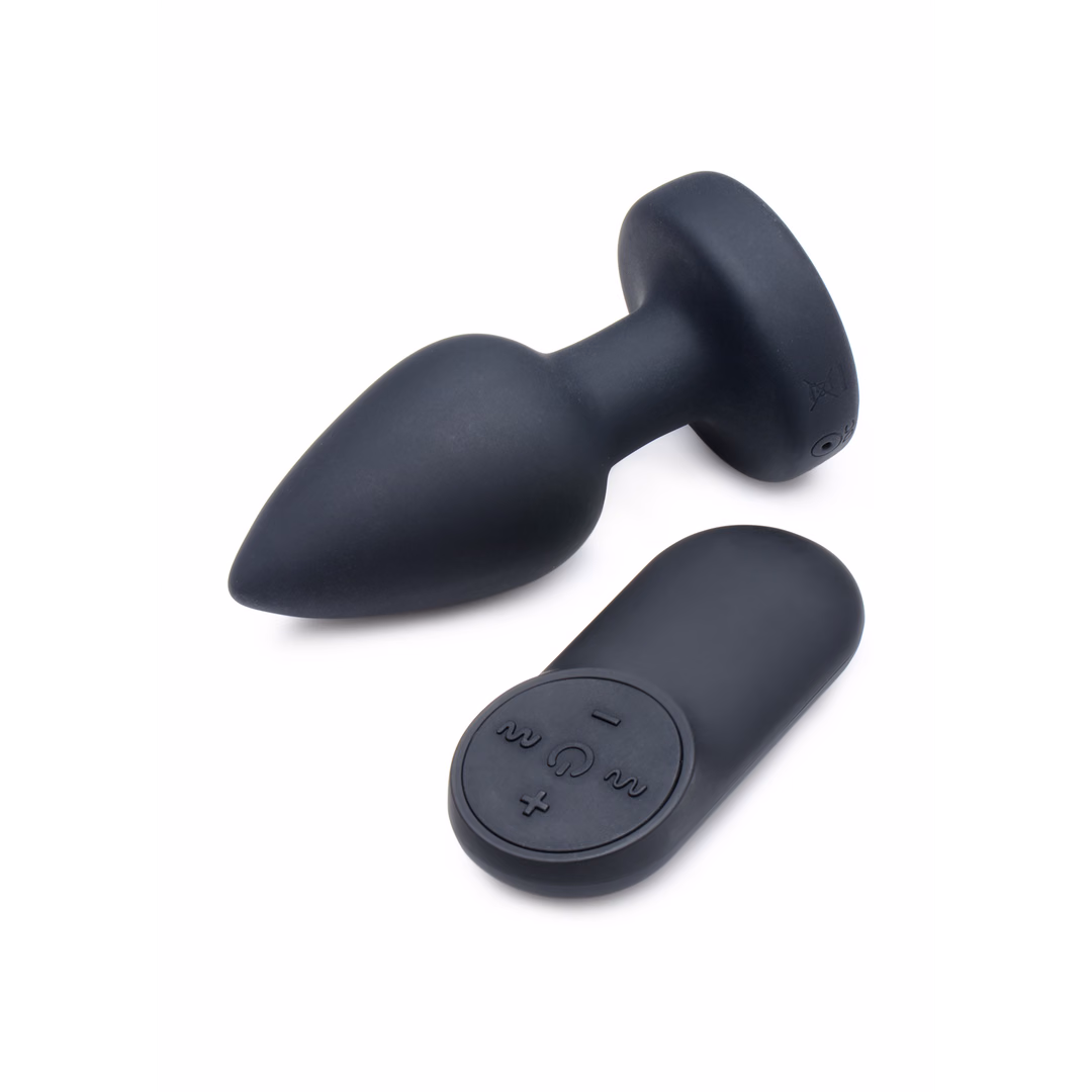 Silicone Vibrating LED Plug - Small - 4
