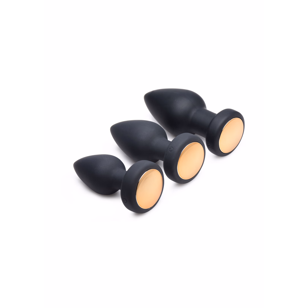 Silicone Vibrating LED Plug - Small - 5