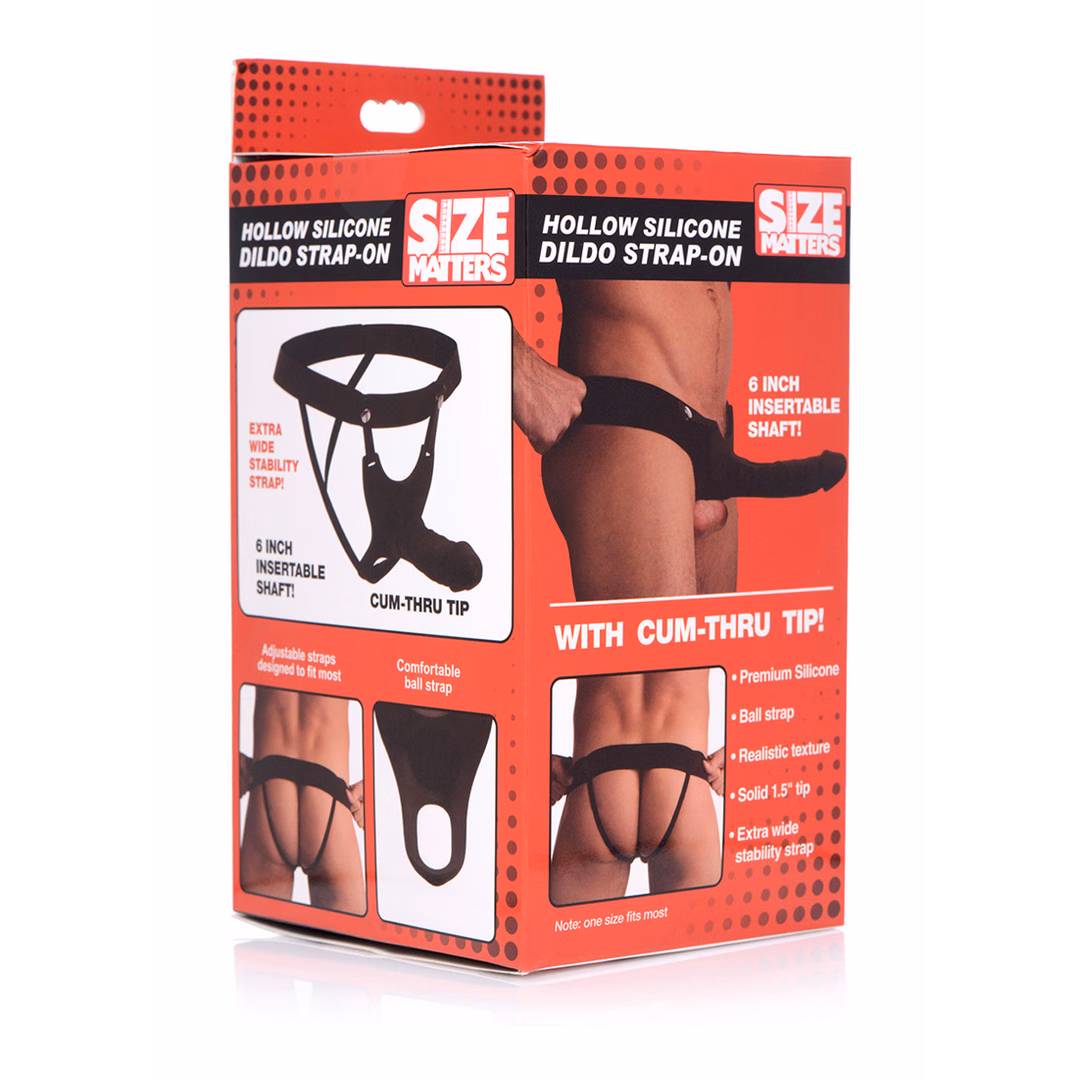 SM - Hollow Silicone Dildo Strap-On - 2
