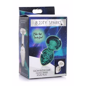 Glow-In-The-Dark – Glass Butt Plug – Small – 2 Glow-In-The-Dark - Glass Butt Plug - Small - 2