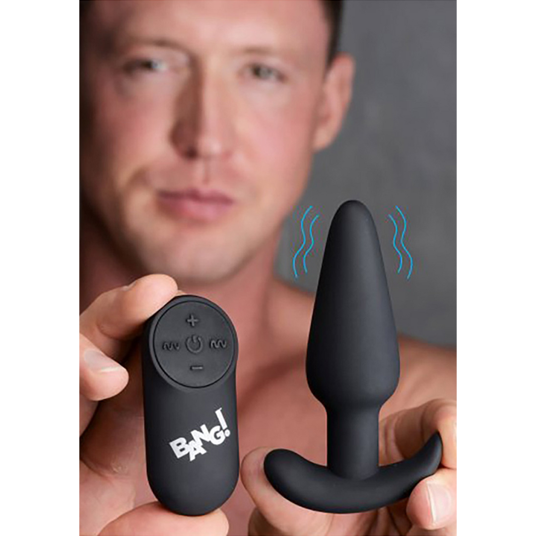 Vibrating Silicone Butt Plug with Remote Control - Image 4