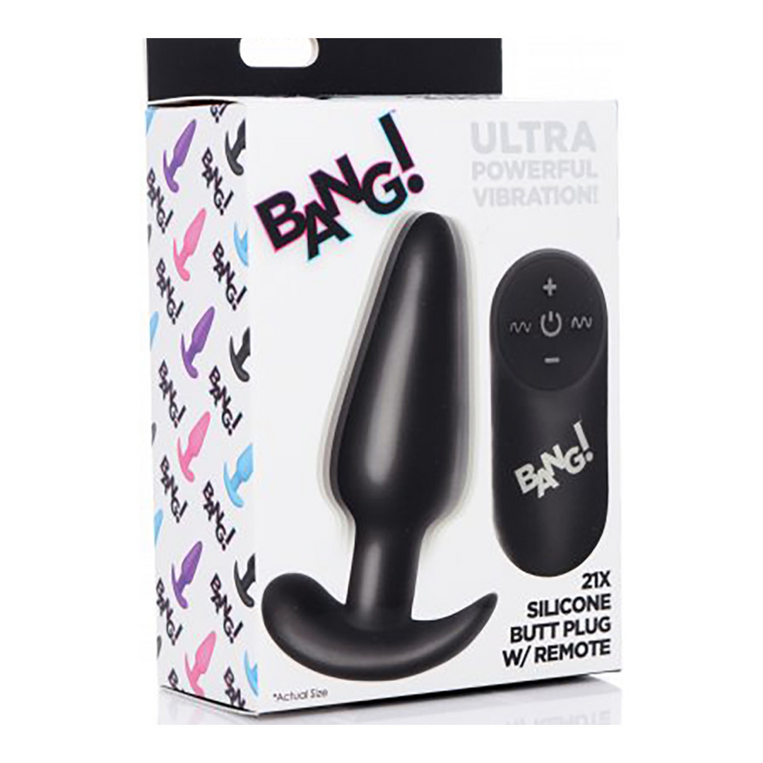 Vibrating Silicone Butt Plug with Remote Control - Image 2