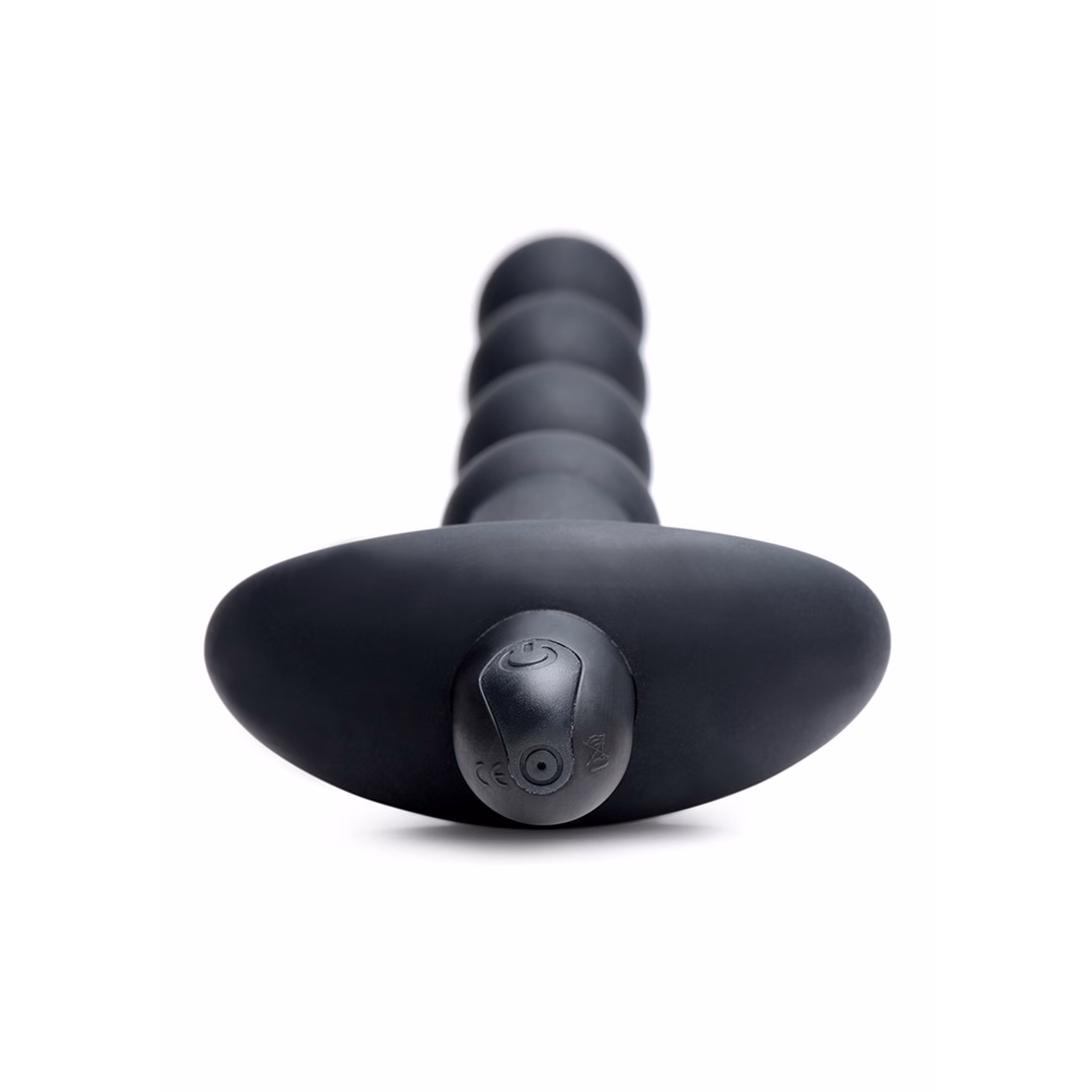 Vibrating Silicone Anal Beads and Remote Control - 3