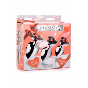 Red Heart - Butt Plug Set - 2