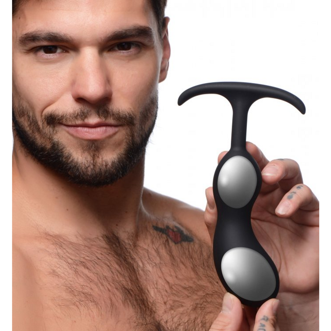 Premium Silicone Weighted Prostate Plug - Large - Image 3
